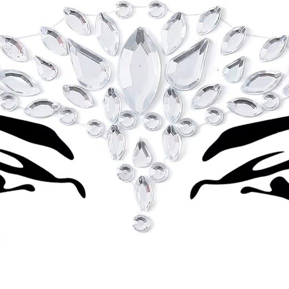 New 8 Pcs Face Jewels Rhinestone Face Gems Self Adhesive Body Crystal Stickers - Picture 5 of 10
